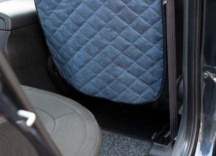 Carpassion Autostoel Beschermer Achterkant -  Rughoes  - Rugbeschermers - Autostoel - Autostoel Beschermer - Auto Accessoires -  Gewatteerd - Blauw