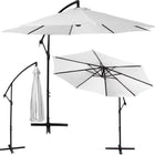 Parasol | Parasols | Kantelbaar | Waterafstotend | Lichtgrijs | 300 cm