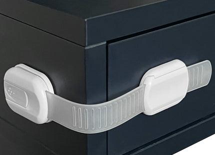 Kinderslot Kastjes | 8 Stuks | 19 x 3.5 cm Wit