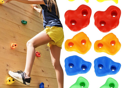 Klimstenen | Klimgrepen | 10 stuks | Multicolor
