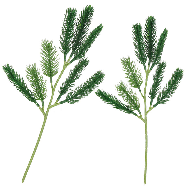 Kersttak | Decoratie | Dennennaalden | Groen | 32 cm