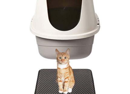 Kattenbakmat | Katten Accessoires | Dubbellaags | Grafiet | 30x30