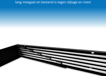 Wanddroogrek - XXL Model - Wasrek - Inklapbaar - Uitschuifbaar - 100 cm - 5 Meter Drooglengte - Zwart