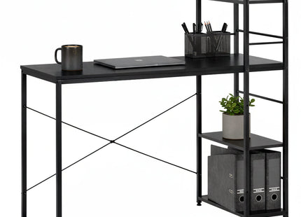 Bureau – Werkbureau – Computer Bureau – Bureautafel – 100 x 50 x 76 cm – 50 Kg - industriële - Zwart
