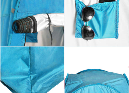 Pop-Up Tent - 1 persoons - Omkleedtent - Festival - Strand - 120 x 120 x 190 - Blauw