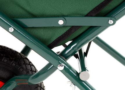 Kruiwagen | Opvouwbaar | Kruiwagenwiel | 50L | 30kg Draagvermogen | Groen