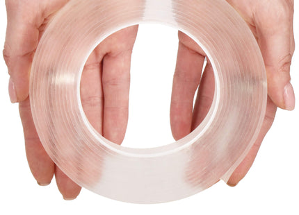 Dubbelzijdig Tape - Nano Tape - Transparant - Herbruikbaar - 5 Meter