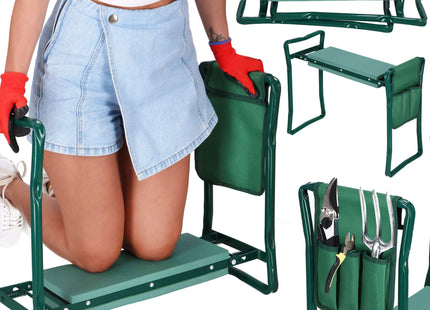 Kniebank - Tuinkruk - Werkbank - Tuinieren  - Onkruid - Tuin gereedschap - Groen