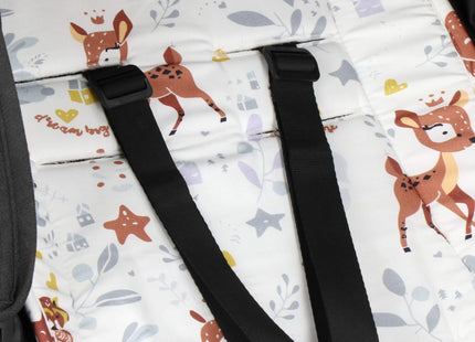 Inlegkussen - Kinderwagenmatras - Kinderwagen Accessoires - Katoen - Polyester - Dieren - Veelkleurig - 37 x 78 cm