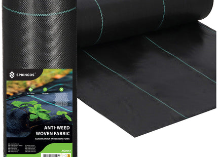 Worteldoek - Anti -Onkruid - Beschermfolie - 135g - 1,1X50 M - Zwart