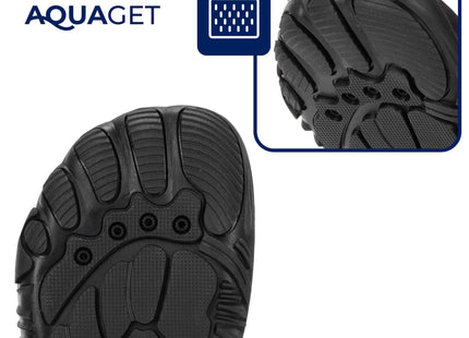 Waterschoenen - AQUA Shoes - Sneldrogend - Rubber - Unisex - Zwart - Maat 46