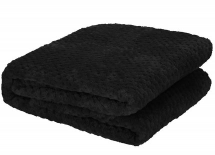 Plaid | Sprei | Deken | 200 x 220 cm | Zwart
