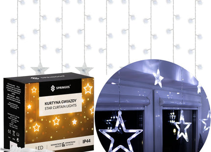 Sterrengordijn | 2 m | 138 LED | Koel Wit | Koppelbaar
