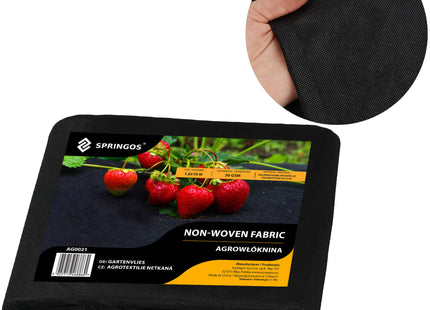 Worteldoek - Anti -Onkruid - Beschermfolie - 50g - 1,6X10 M - Zwart