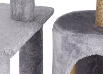 Krabpaal - 5 Etages - Voor Katten - Toren - Meubelbescherming - 45 x 45 x 127 cm - Grijs