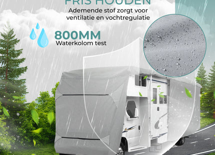 Camperhoezen - Caravanhoes - Caravan beschermhoezen - Waterdicht - UV-bestendig - 4 Laags - 7,90 x 2,35 x 2,75 M - (170g/m²)