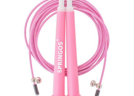 Springtouw | Sport Springtouw | Fitness Springtouw | Verstelbaar | Roze | 3m