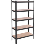 Opbergrek - Stellingkast - 675 KG - Metaal - 675 KG - Zwart - 150 x 75 x 30 cm