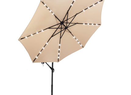 Parasol | LED | Parasols | Kantelbaar | Met Ventilatie | Ecru | Ø300 cm
