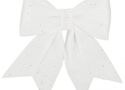 Kersthanger | Kerstversiering | Kerstdecoratie Voor Binnen | Kerststrik | Wit | 30 cm | 1 Stuk