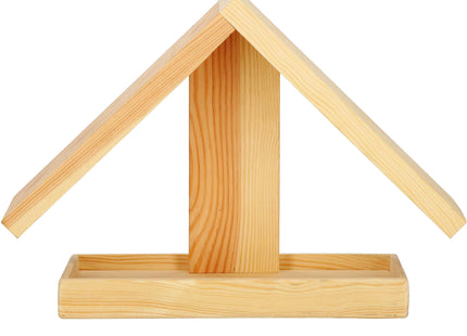 Vogelvoederhuisje - Vogelvoederplek - Vogelvoeding - Staand - Naturel - 12,5 x 31 x 21,5 cm
