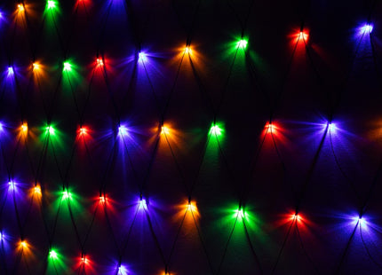 Netverlichting | Lichtgordijn | Kerstverlichting buiten | Multicolor | 160 LED