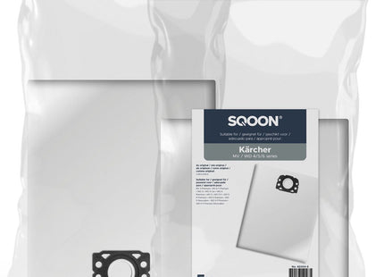 SQOON® Stofzuigerzakken  Geschikt voor Kärcher WD & MV 4/5/6 Series - 5 Stuks