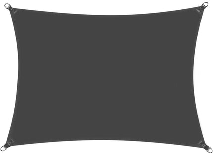 Schaduwdoek | Zonnezeil | Rechthoek | 4 x 2 m | 90% Schaduw | Grafiet | 160 g/m²