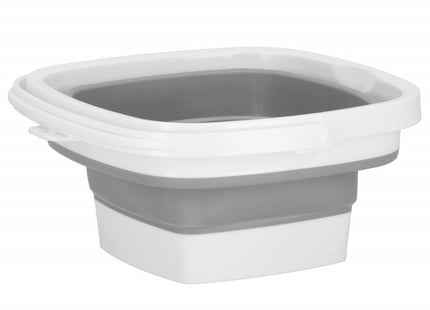 Emmer | Opvouwbare Emmer | 10L | Grijs/Wit
