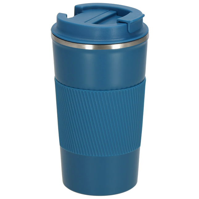 Thermosfles - Thermoskan - 500 ML - RVS - Blauw