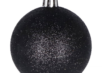 Kerstballen | 20 Stuks | 4 cm | Zwart