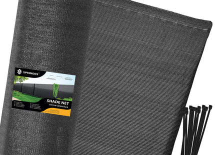 Zichtbreeknet | Zichtdoek | Privacynet | Schaduwdoek | Rol 1, x 25 m | 63 % Schaduw | 65g/m² | Antraciet
