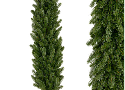 Kerstslinger | Guirlande | Kerstdecoratie | 1 m | Donkergroen