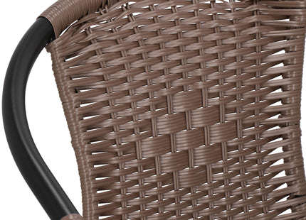 Terrasstoel - Tuinstoel - Metaal - Bruin - 130 KG