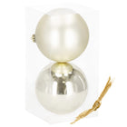 Kerstballen | 2 Stuks | 15 cm | Champange Goud