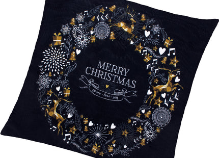 Sierkussenhoes | Kussenhoes | Kussensloop | Woonaccessoires | 40 x 40 cm | 1 Stuk | Kerst | Merry Christmas