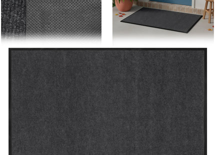 Deurmat - Buitenmat - Droogloopmat - Anti -Slip - Grafiet - 120 x 80 Cm