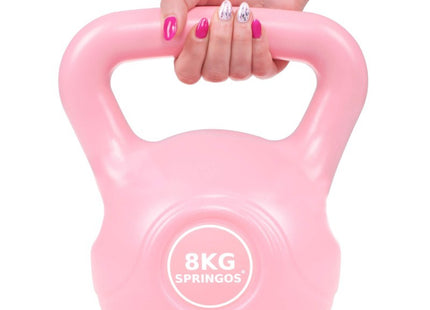 PVC Kettle Bell | Kettlebell | 8 kg | Roze