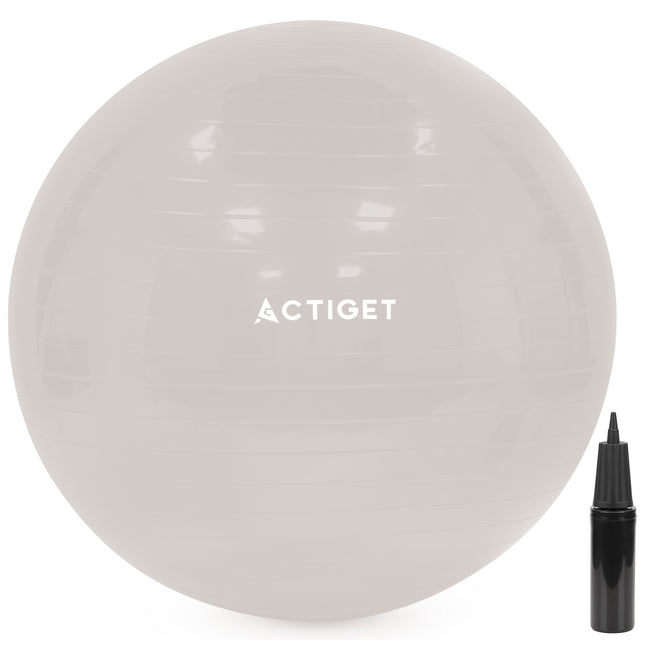 Fitnessballen - Yoga Bal - Pilates - Zwangerschap - Met Pomp - PVC - Grijs - 150 Kg - 65 Cm