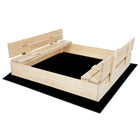 Zandbak - Met Deksel - Met Bank - Inclusief Gronddoek - 140 x 140 CM