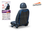Autostoelhoes - Autostoelbeschermer- Stoelhoes - Bescherming - Polyester - Zwart -  Blauw - 79 x 43 cm