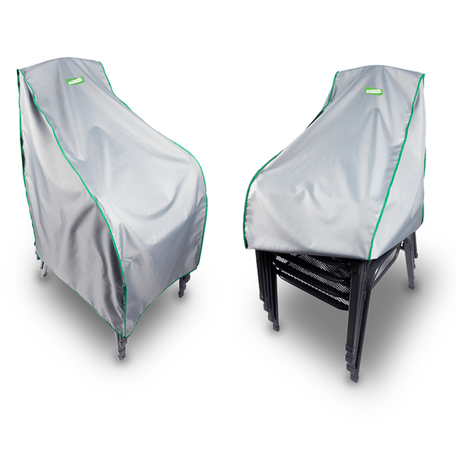 Stoelhoes -Stoel cover - Tuinset - Buitenstoelen - Weersbestendig - Outdoor Stoelhoes - Stapelbaar - 1-5 Stoelen - 75 x 60 x 100 Cm - Grijs