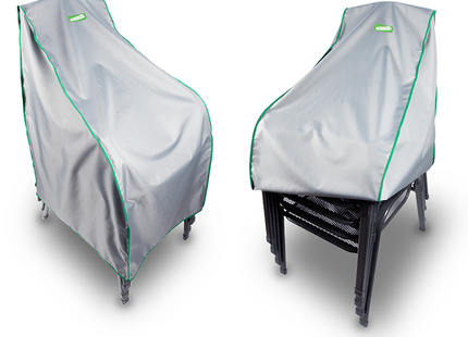 Stoelhoes -Stoel cover - Tuinset - Buitenstoelen - Weersbestendig - Outdoor Stoelhoes - Stapelbaar - 1-5 Stoelen - 75 x 60 x 100 Cm - Grijs