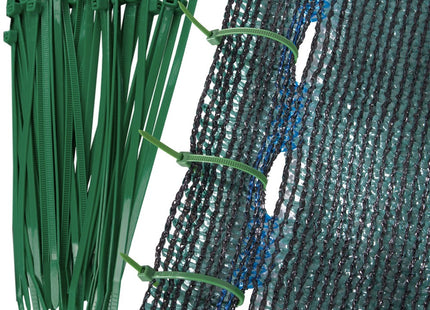 Zichtbreeknet | Zichtdoek | Privacynet | Schaduwdoek | Rol 1,5 x 10 m | 63 % Schaduw | 65g/m² | Groen