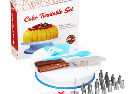 Taart Decoratie Set | Draaiend Taartplateau | 37-Delig