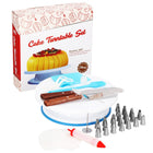 Taart Decoratie Set | Draaiend Taartplateau | 37-Delig