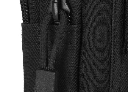Heuptas - Riem - Militair - Buidel set - Polyester - Ritssluiting - Zwart