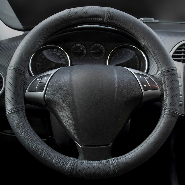 Carpassion Stuurhoes - Steering Cover - Leer - Ø 39-41 CM