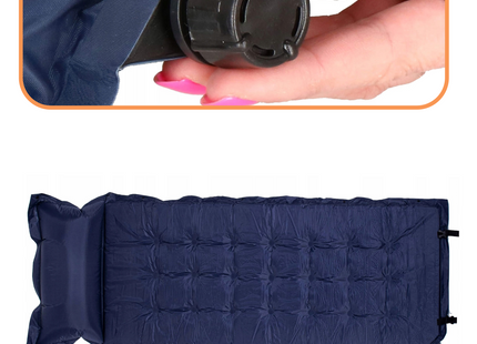 Slaapmat - 200 cm - Zelfopblazend - Inclusief Hoes - Blauw