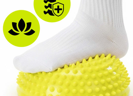 Massage Bal | Set Van 2 | Triggerpoint Bal | Massage | Massage Accessoires | Geel | 9 cm